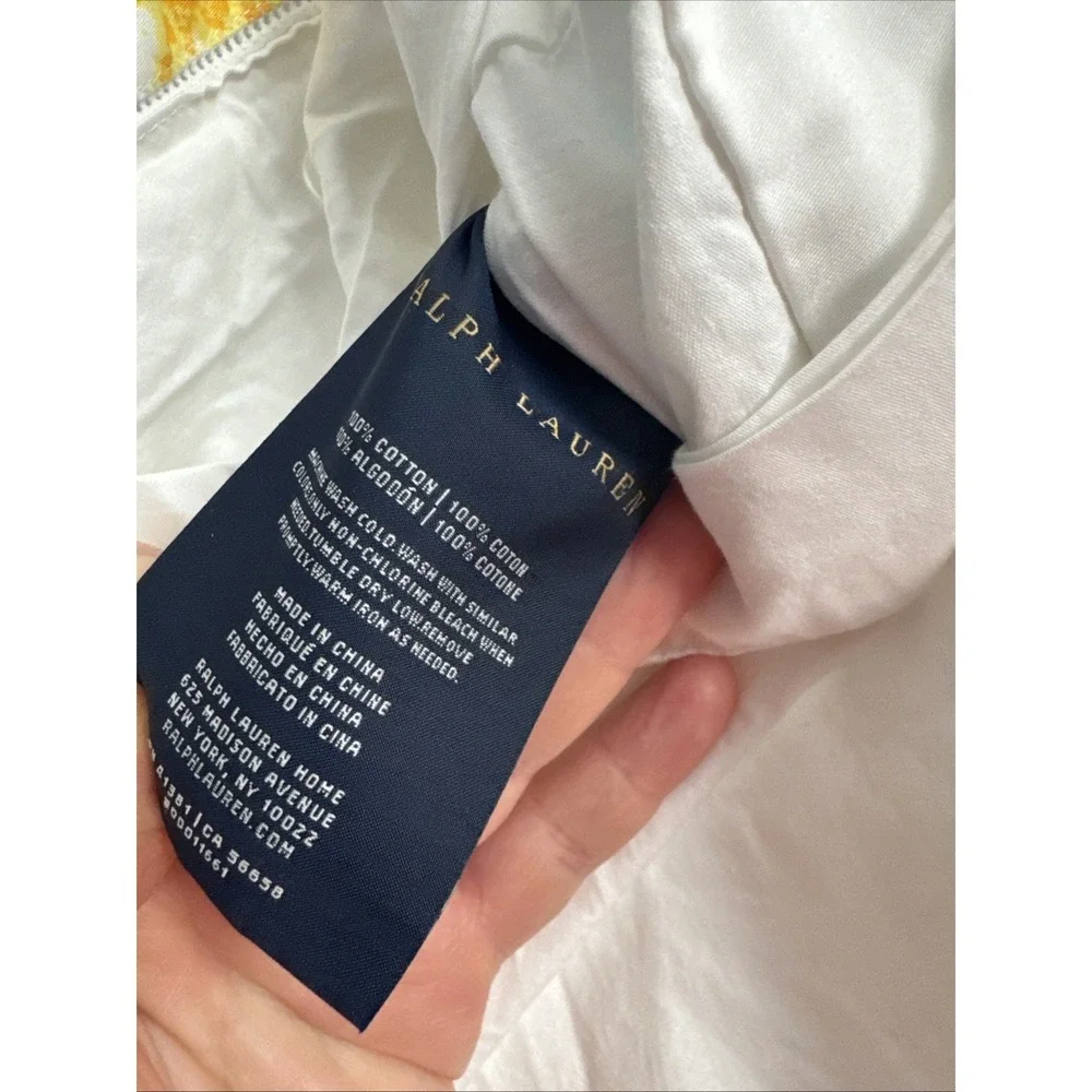 Ralph Lauren Pillow Standard Sham Lizbeth Summer Regatta 100% Cotton Boho Cottag